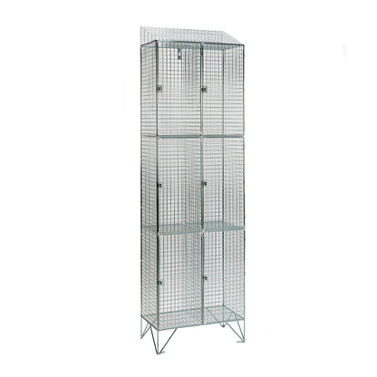Wire mesh lockers