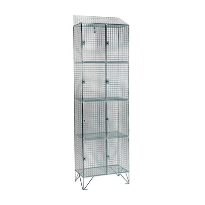 Wire mesh lockers