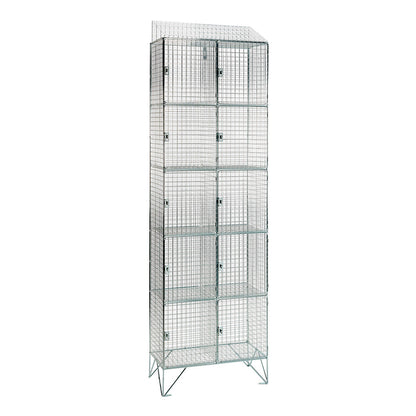 Wire mesh lockers