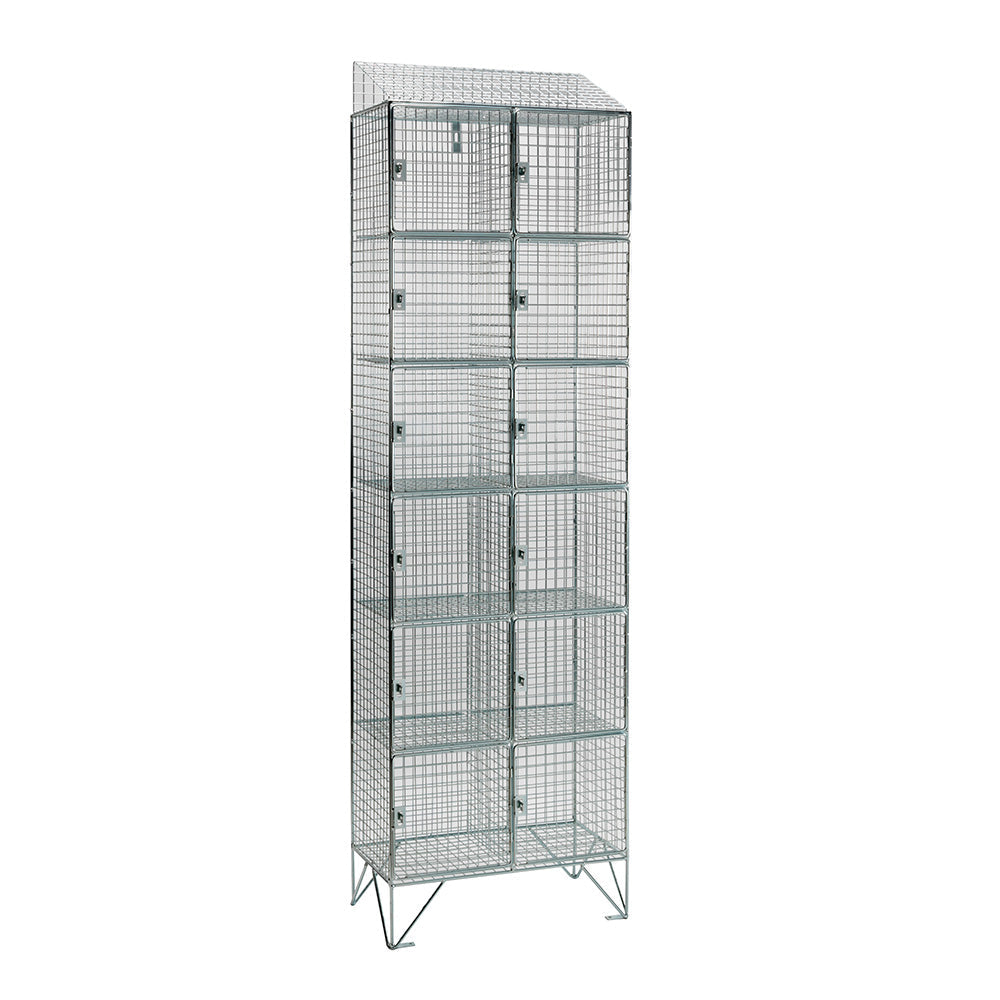 Wire mesh lockers