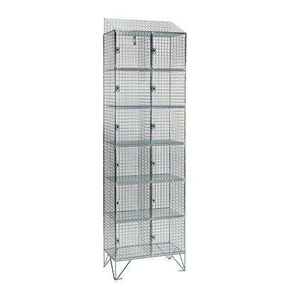 Wire mesh lockers