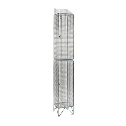 Wire mesh lockers