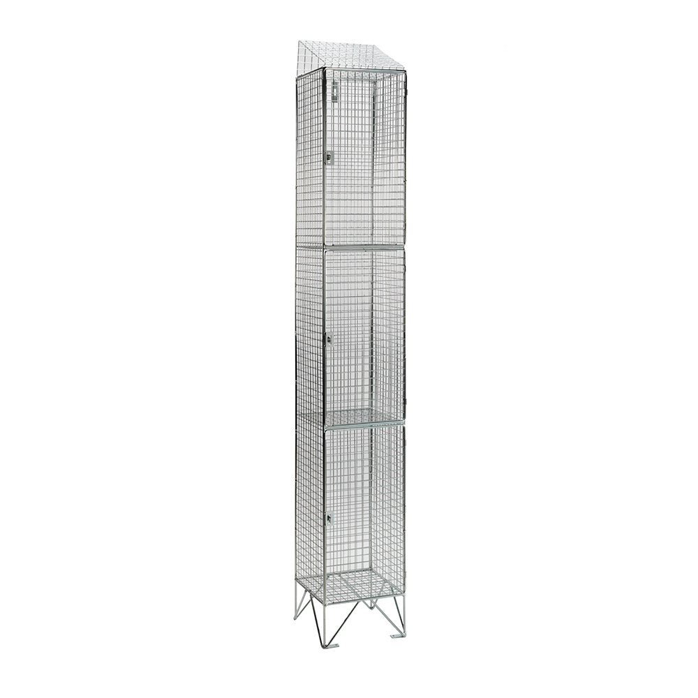 Wire mesh lockers