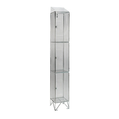 Wire mesh lockers