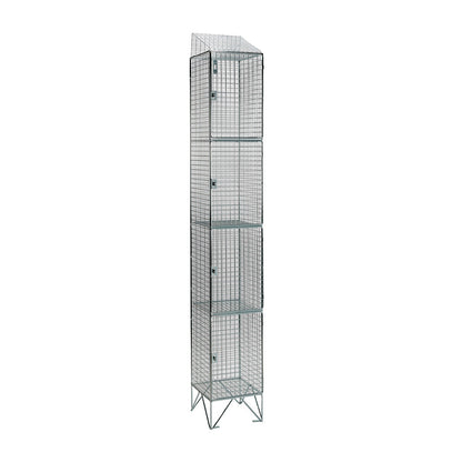 Wire mesh lockers