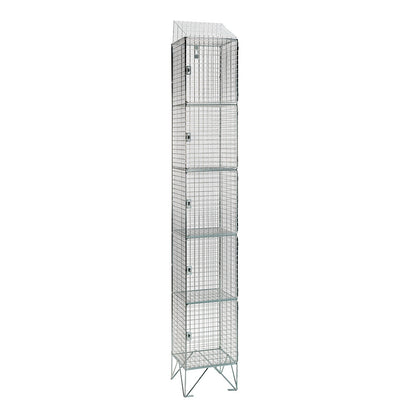 Wire mesh lockers