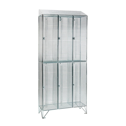 Wire mesh lockers