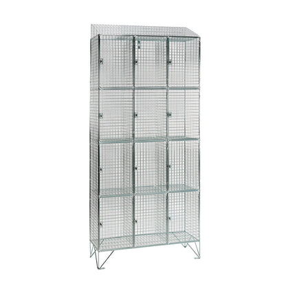 Wire mesh lockers