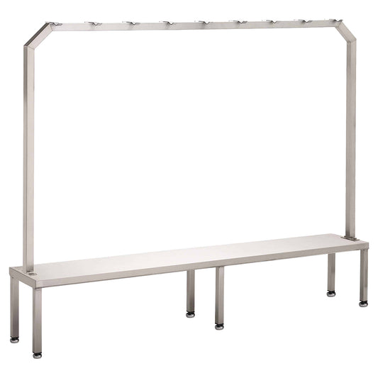 Seating/Step over bench with hanging rack