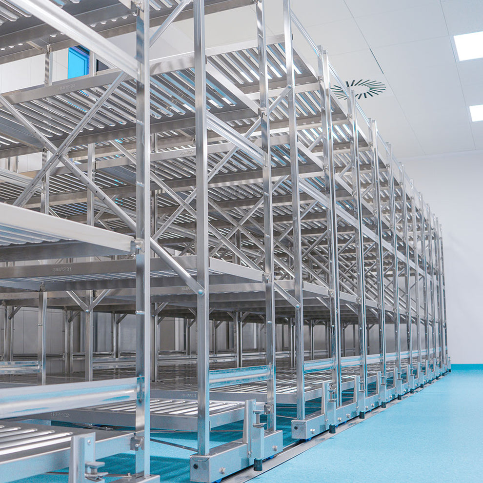 Hupfer easy rider sliding shelving system | Teknomek