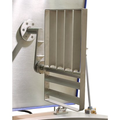 Mobile electric commercial boiling pan with indirect heat and pneumatic stirrer, 400L