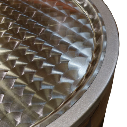 Electric commercial boiling pan with indirect heat