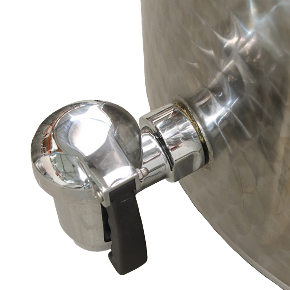 Electric commercial boiling pan with indirect heat