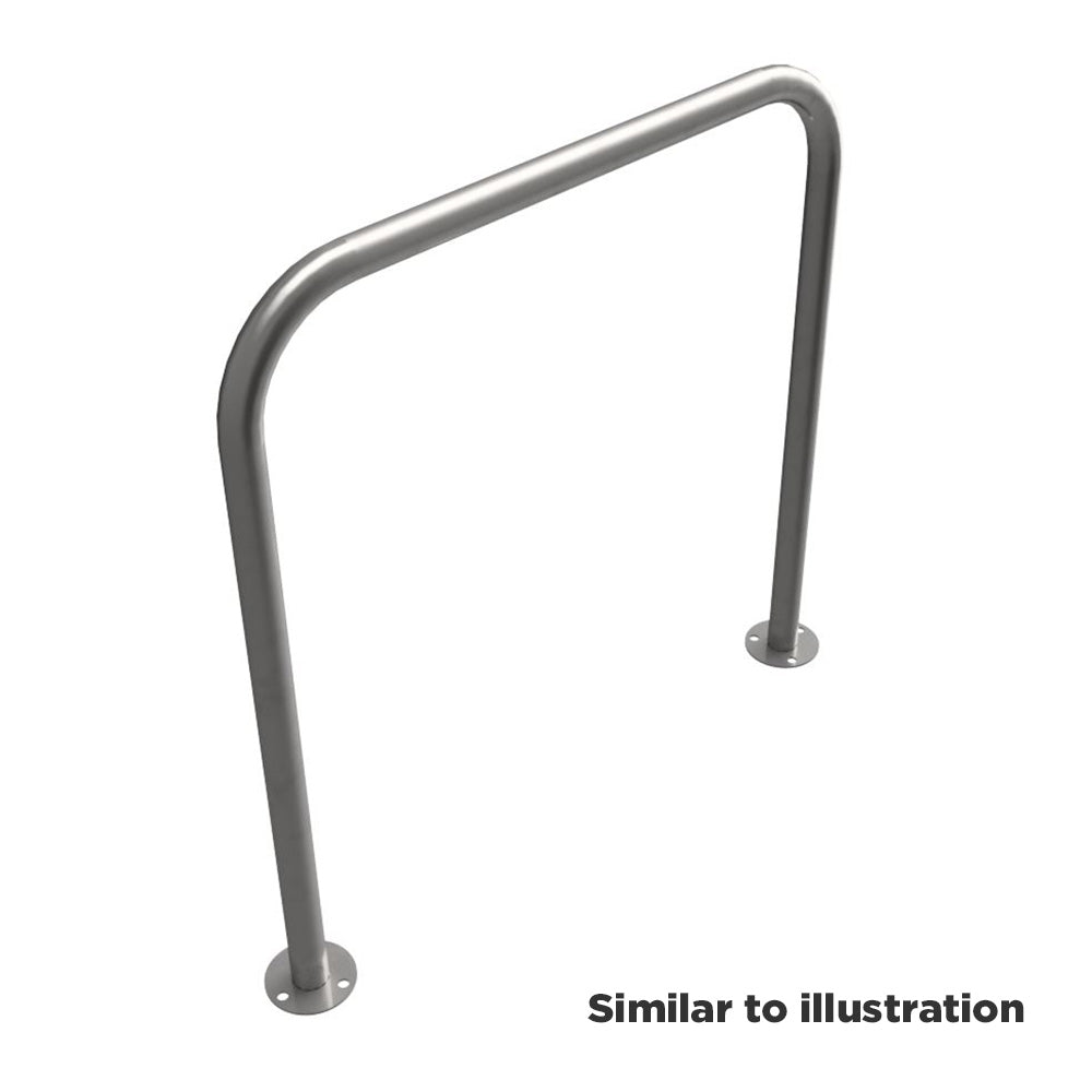 Stainless steel protection barrier, bolt down