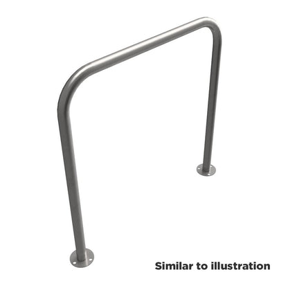 Stainless steel protection barrier, bolt down