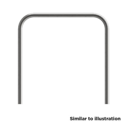 Stainless steel protection barrier, concrete in
