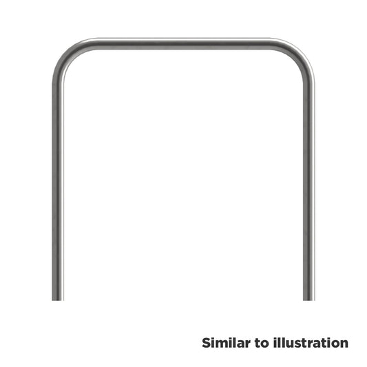 Stainless steel protection barrier, concrete in