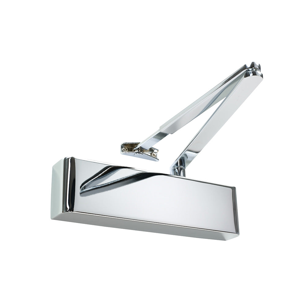 Stainless steel polished overhead door closer