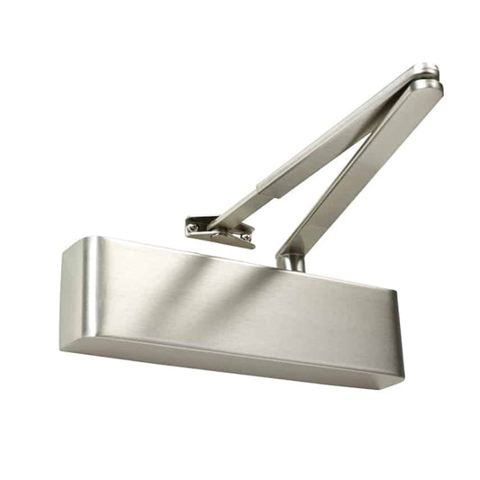 Stainless steel overhead door closer