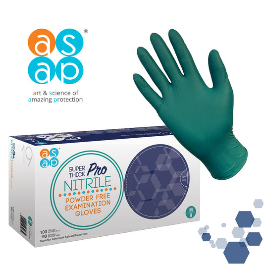 ASAP nitrile super thick pro gloves (powder free) (1000)