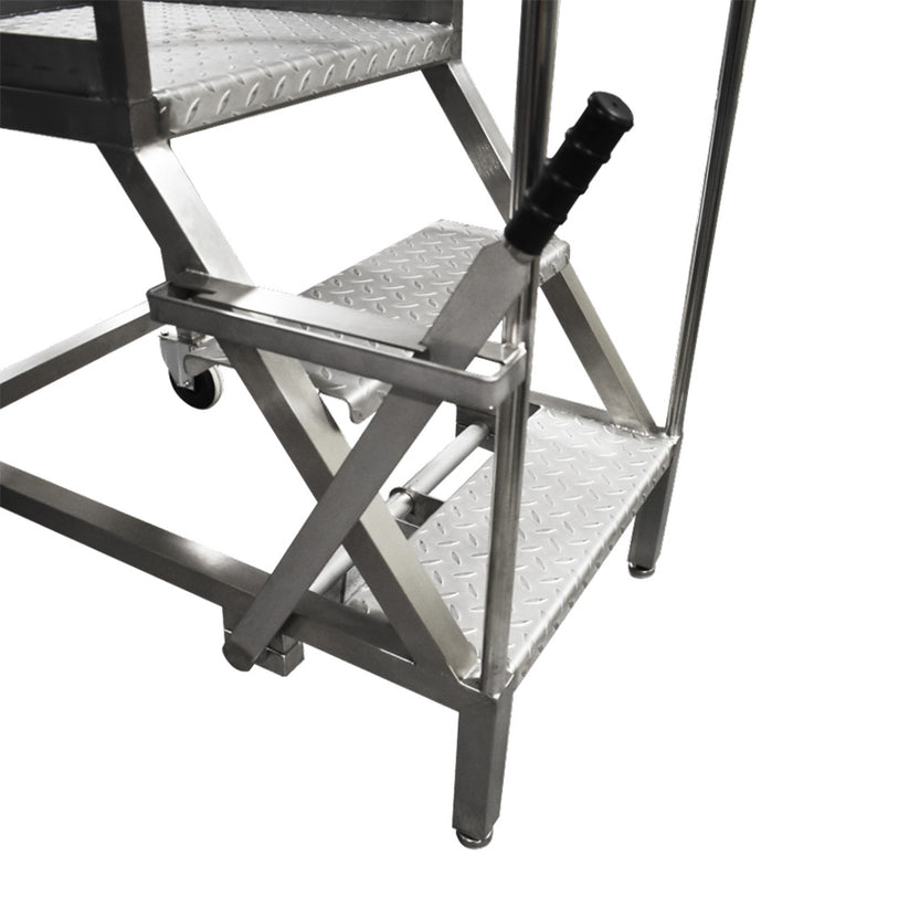 Mobile safety steps BSI-tested design to BS EN 131-7 | Teknomek UK