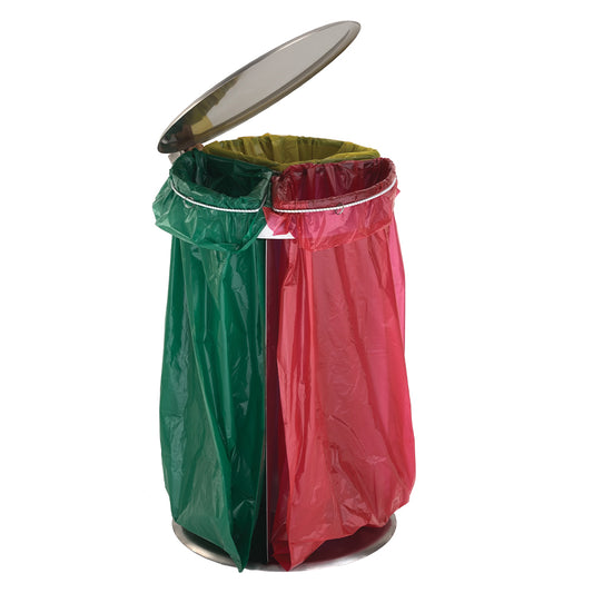Three compartment bin