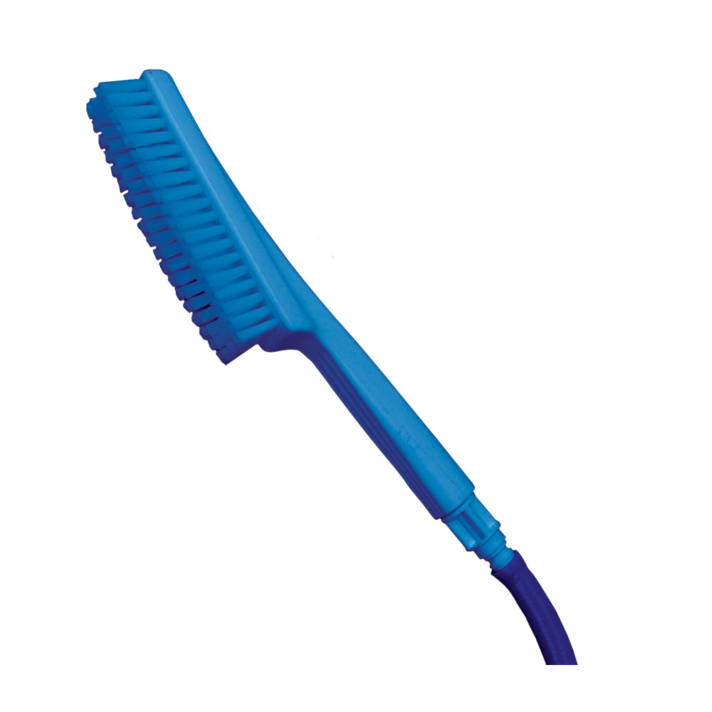 Water fed hand-held water brush