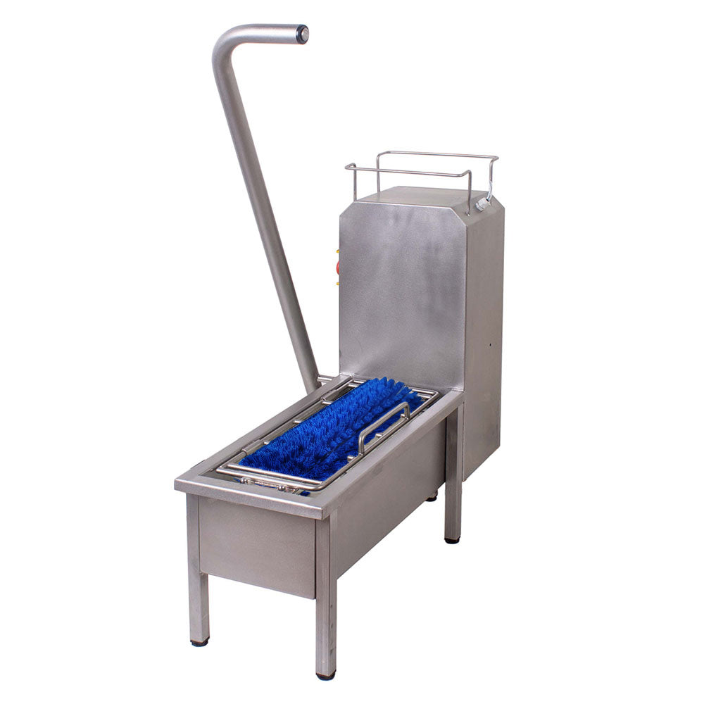 Compact motorised sole washer