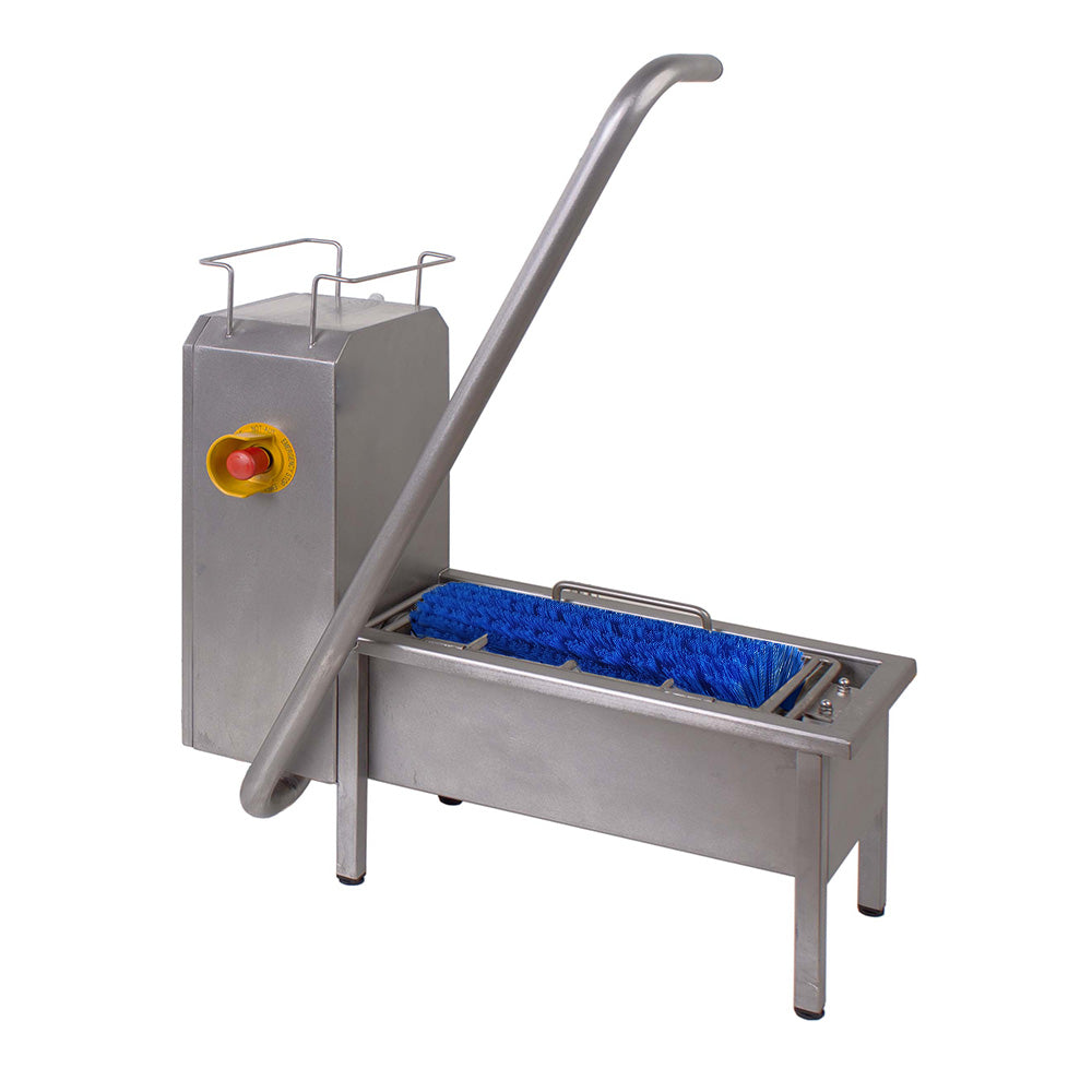 Compact motorised sole washer