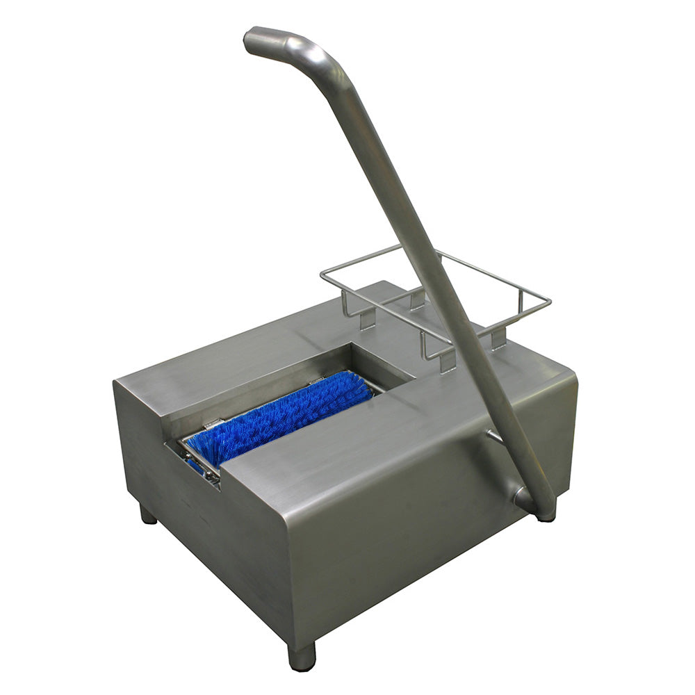 Single station motorised sole washer