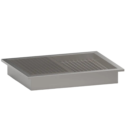 Stainless steel walkway drainer trays