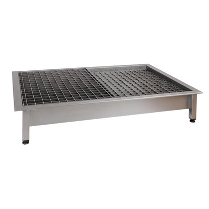 Stainless steel walkway drainer trays