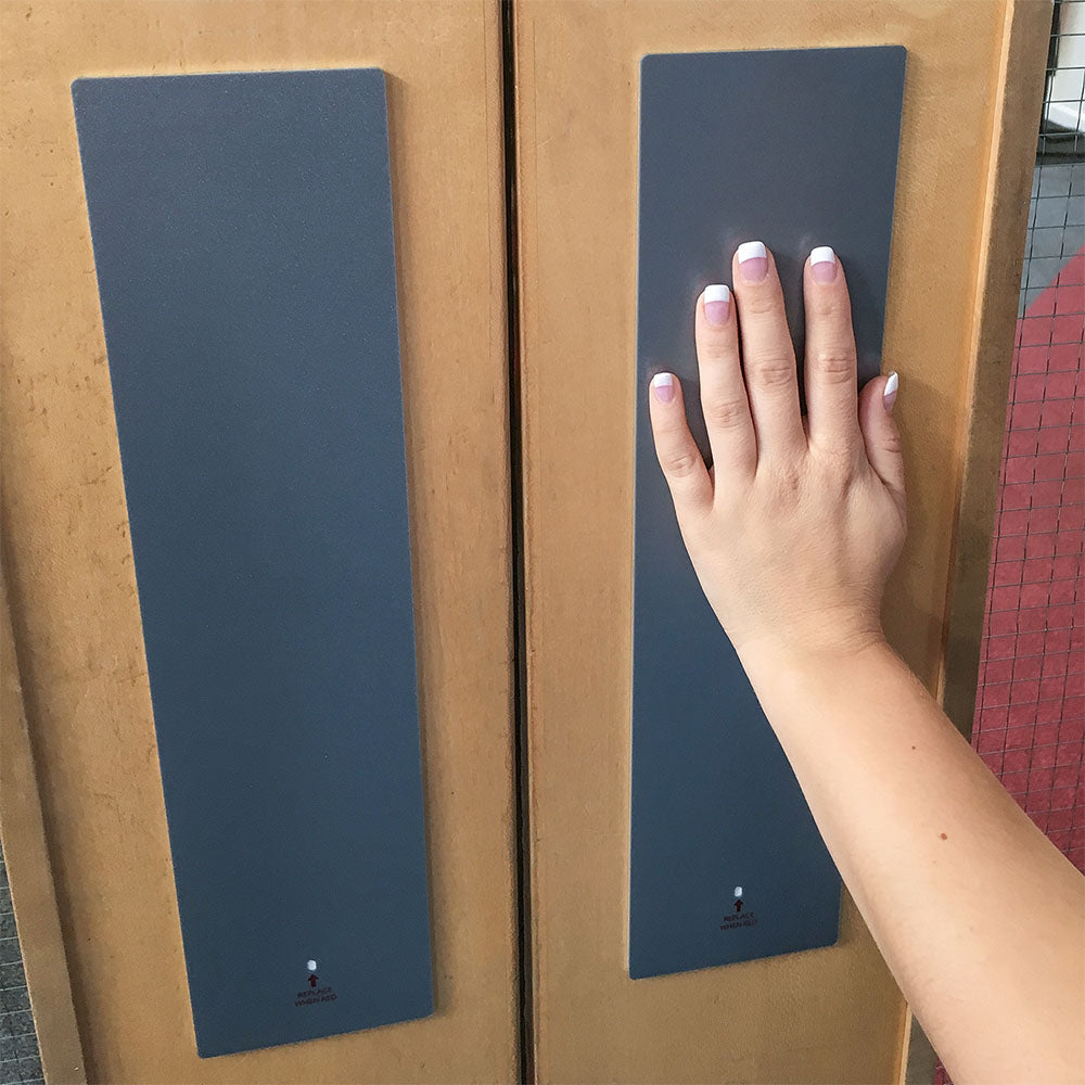 Hygienic push plates