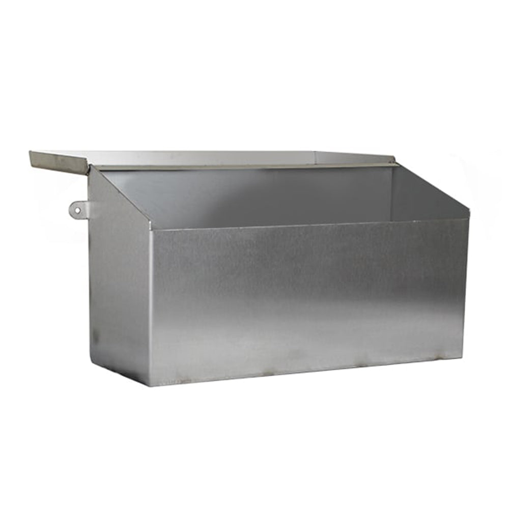 Apron roll dispenser with hinged lid