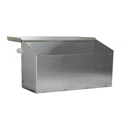 Apron roll dispenser with hinged lid