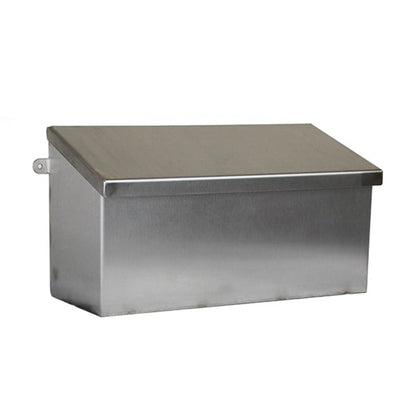 Apron roll dispenser with hinged lid