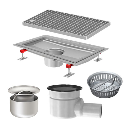 Aco Hygiene First® drainage channel kit vinyl edge