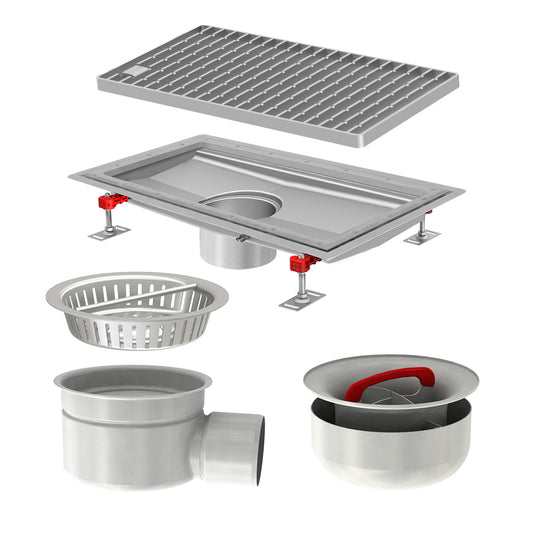Aco Hygiene First® drainage channel kit vinyl edge