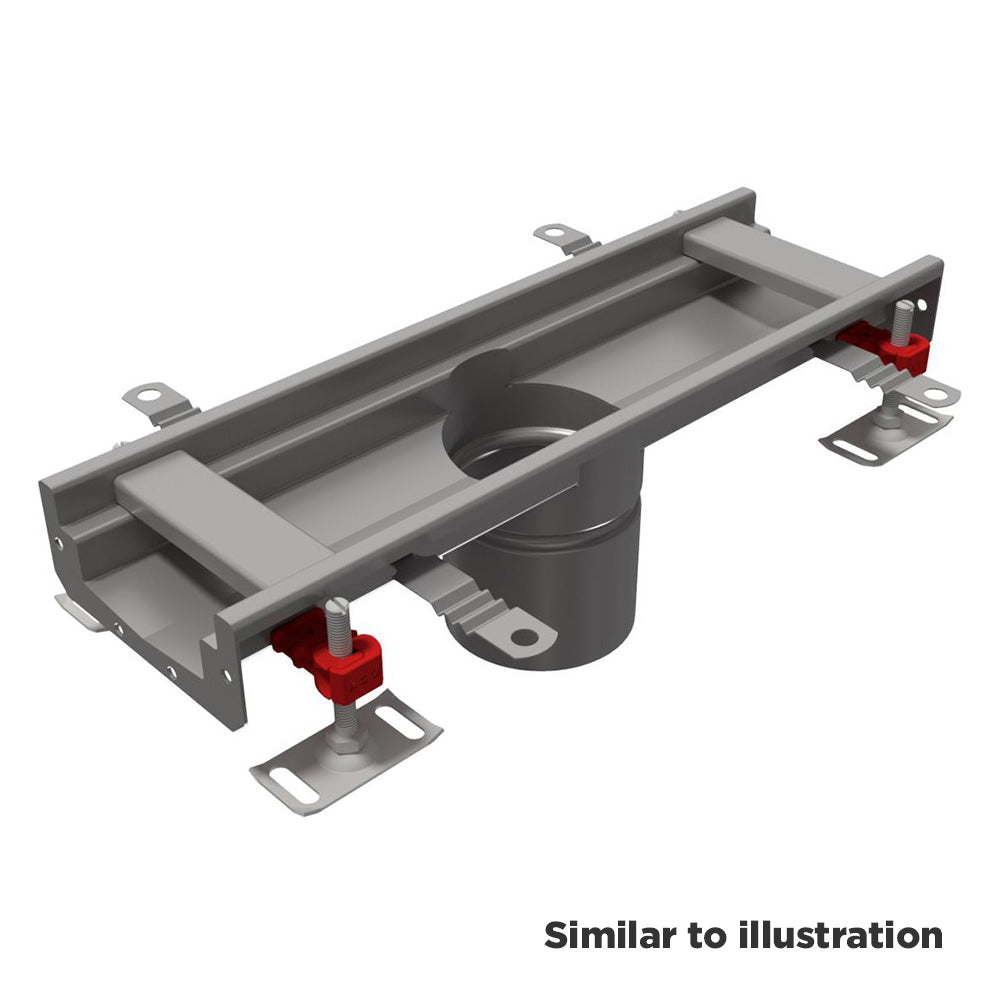 Aco® Modular 125 channel with centre spigot outlet level invert