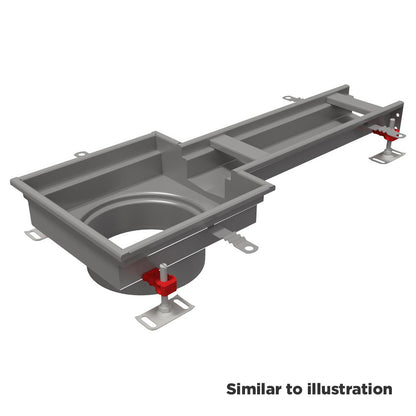 Aco® Modular 125 channel with one way gully top level invert