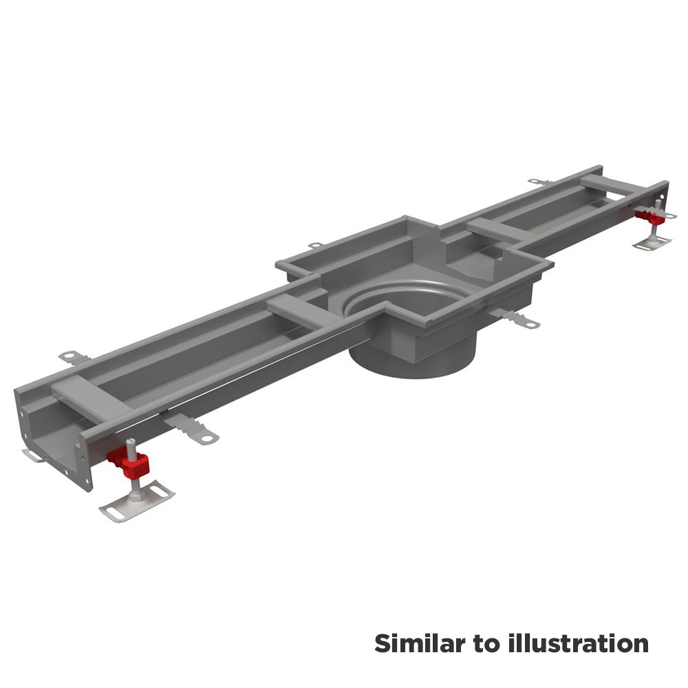 Aco® Modular 125 channel with two way gully top level invert