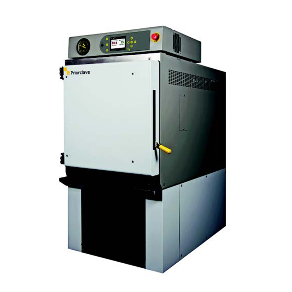 Priorclave Base front loading autoclaves, electrically heated