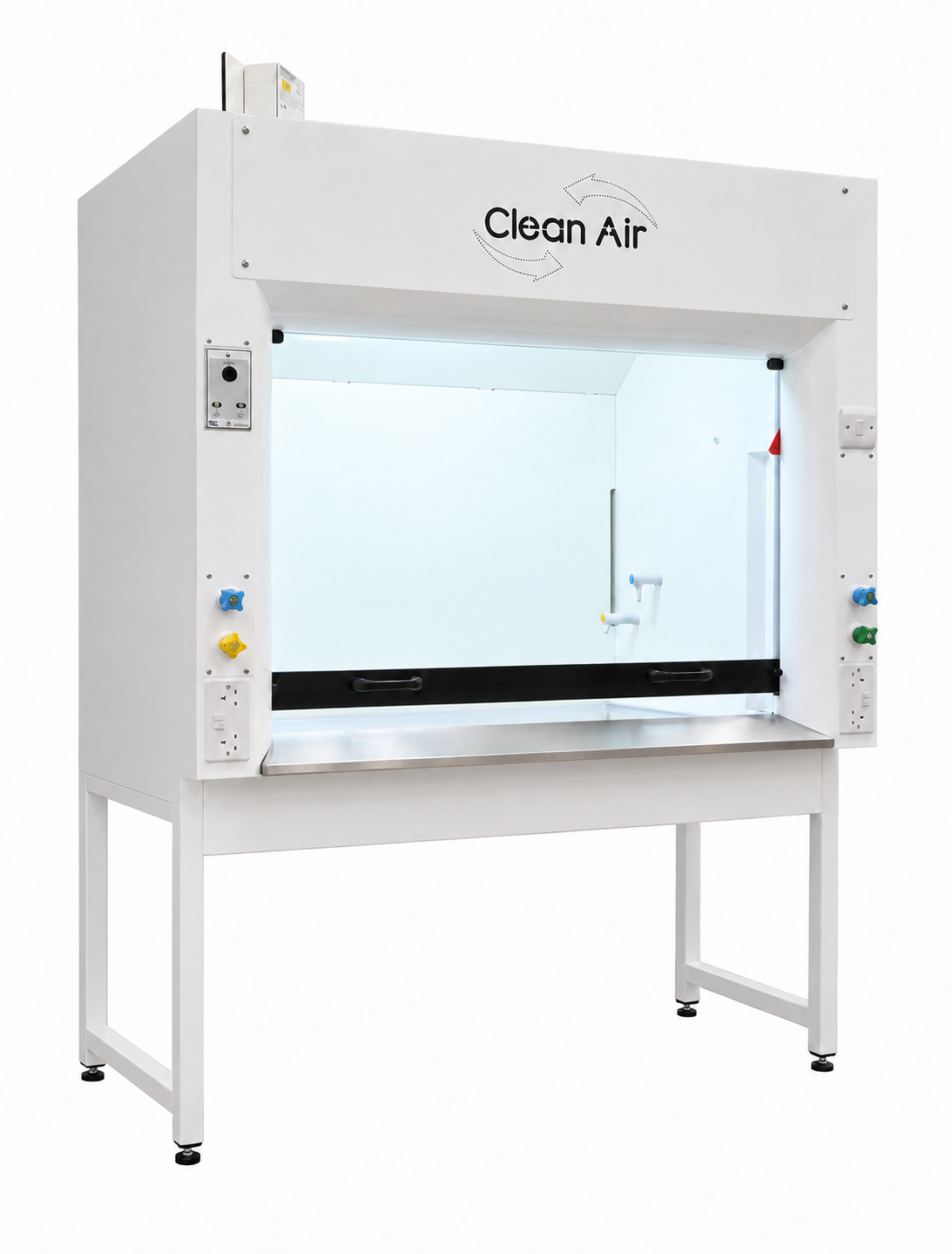 Clean Air Discovery fume cupboard with support frame stand