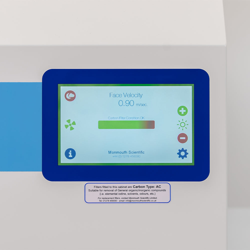 Monmouth Circulaire® fume cupboard with visionaire® touch screen