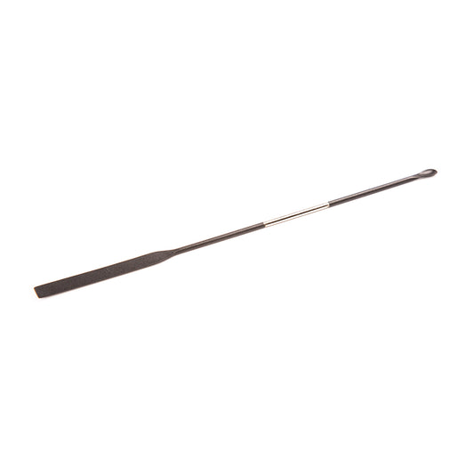 Long thin stainless steel spoon