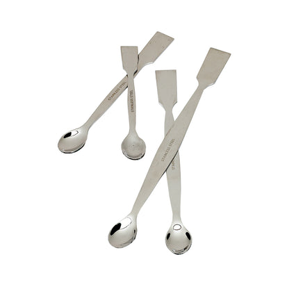 Laboratory 150mm spoons - stainless steel and PTFE coated