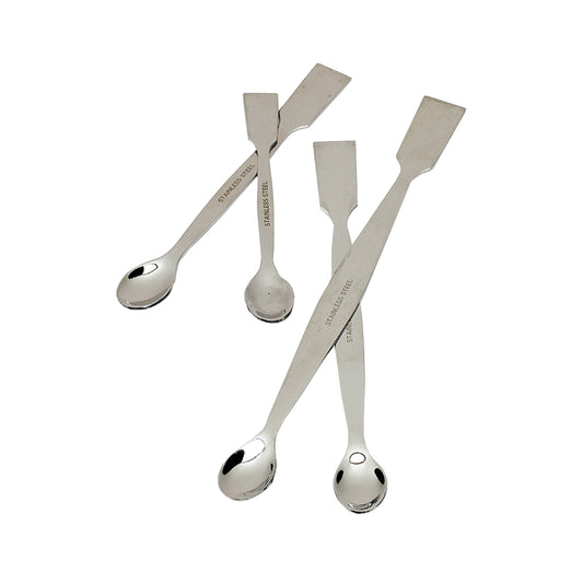 Laboratory 150mm spoons - stainless steel and PTFE coated