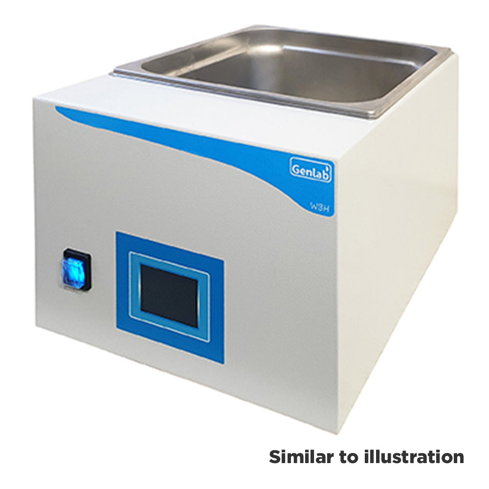 Genlab Prime unstirred water bath with flat lid