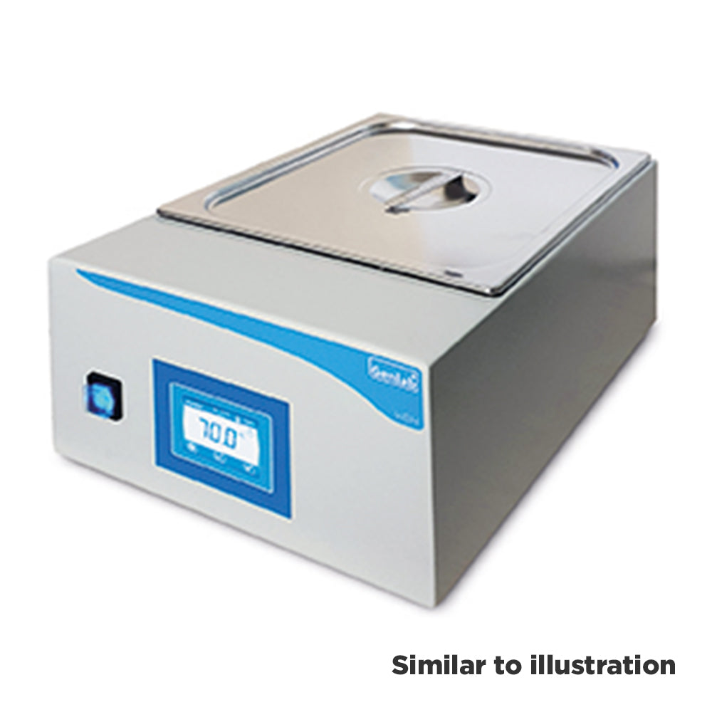 Genlab Prime unstirred water bath with flat lid