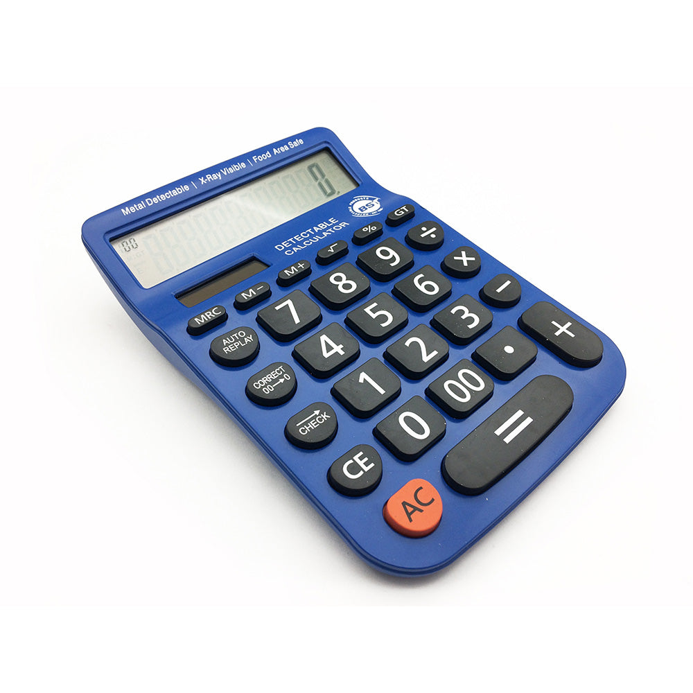 BST metal detectable desktop calculator